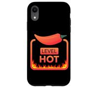 Carcasa para iPhone XR Level Hot Picante Chili Pepper Workout Lifting Gym Foodie
