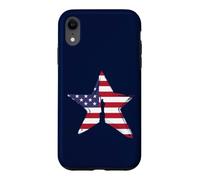Carcasa para iPhone XR Libertad Bandera Americana Estados Unidos América Patriota Estrella