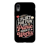 Carcasa para iPhone XR Ligar I Flirt For Fun and Panic When It Works Solteros Citas