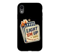 Carcasa para iPhone XR Light Em Up 4th of Patriotic July Vintage Matchbook USA
