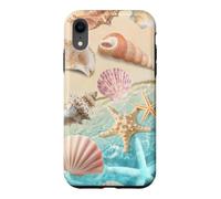 Carcasa para iPhone XR Linda Playa estética océano Concha Costera Verano mar Tema