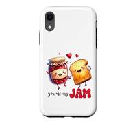 Carcasa para iPhone XR Linda Tostada de Mermelada Pareja de San Valentín
