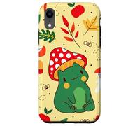 Carcasa para iPhone XR Lindo Bosque, Rana, Hongo, otoño, patrón, ilustración