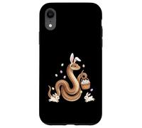 Carcasa para iPhone XR Lindo Conejo de Pascua con Huevos diseño de Serpiente caprichosa