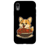 Carcasa para iPhone XR Lindo Corgi Spaghetti Pasta Lover