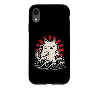 Carcasa para iPhone XR Lindo diseño de Gato Ondulado japonés - Kawaii Lucky Kitty Retro RIS