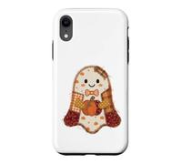 Carcasa para iPhone XR Lindo Patchwork Fantasma Calabaza otoño Halloween
