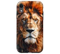Carcasa para iPhone XR Lion Majestic Cabeza de León Gato Animal Salvaje