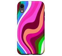 Carcasa para iPhone XR Liquid Swirl Retro 60s 70s Aesthetic Indie Hippie Funky