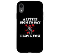 Carcasa para iPhone XR Little Sign to Say I Love You Valentine Romantic Day Couples