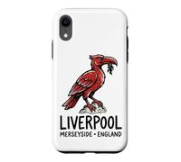 Carcasa para iPhone XR Liverpool Merseyside England Zine-Ink Hígado Bird