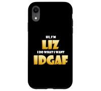 Carcasa para iPhone XR Liz Joke Idgaf Meme Funny Halloween Decorations Elizabeth