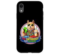 Carcasa para iPhone XR Llama con batido y Gafas de Sol Soy Diferente, no Roto