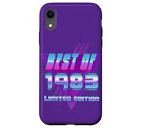 Carcasa para iPhone XR Lo Mejor de 1983 Bday Party Celebration Vintage 80's Art Design