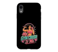 Carcasa para iPhone XR Lo Que me Gusta en el Gimnasio es Levantar Confident Flex