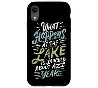 Carcasa para iPhone XR Lo Que Sucede en el Lago se ríe Todo el año Lake Bum