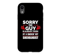 Carcasa para iPhone XR Lo Siento, Este Chico es tomado por un humeante sociólogo Amor