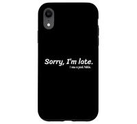 Carcasa para iPhone XR Lo Siento, llego Tarde, Vi una Mesa de Billar Divertido Jugador de Billar