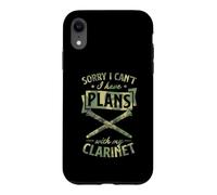 Carcasa para iPhone XR Lo Siento, no Puedo Tener Planes con mi Clarinete