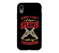 Carcasa para iPhone XR Lo Siento, no Puedo Tener Planes con mi trombón