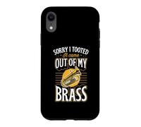 Carcasa para iPhone XR Lo Siento, tooted salió de mi Juego de Palabras de latón Tuba