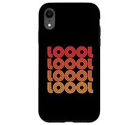 Carcasa para iPhone XR Loool LOL Funny Laugh LMAO LMFAO Lolol Abreviatura Abreviatura Abanico Texto