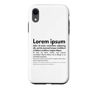 Carcasa para iPhone XR Lorem Ipsum | Frases en latín, Diseño Gráfico, Edición de Textos
