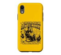 Carcasa para iPhone XR Los Pollos me Hacen Sentir Menos Asesinato Terapia de gallinero