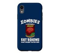 Carcasa para iPhone XR Los Zom omen Cerebros no se preocupan sarcástico Zombie Halloween