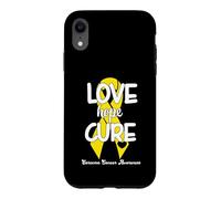 Carcasa para iPhone XR Love Cure Hope Yellow Ribbon Sarcoma Cancer Awareness