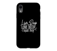 Carcasa para iPhone XR Love Deep Live Sentadilla Profunda Entrenamiento Profundo Fitness