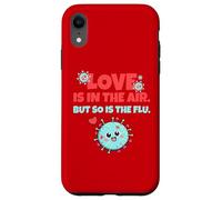 Carcasa para iPhone XR Love is In The Air But So Is The Flu Funny Valentine's Day