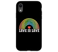 Carcasa para iPhone XR Love is Love Rainbow Vintage Pride LGBTQ