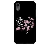 Carcasa para iPhone XR Love Kanji Symbol & Japanese Sakura Valentine’s Day
