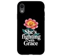 Carcasa para iPhone XR Luchando con Gracia Guerrero Cáncer Inspirador