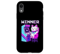 Carcasa para iPhone XR Lucky Cat Arcade Ganador Retro Gaming Art