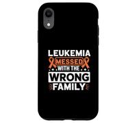 Carcasa para iPhone XR Lukemia Messed with Wrong Family Blood Cancer Awareness