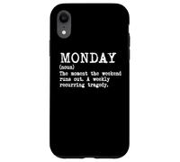 Carcasa para iPhone XR Lunes Diccionario Definición Humor Cita