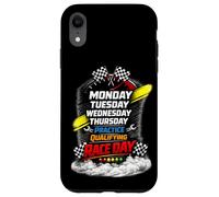 Carcasa para iPhone XR Lunes Martes Jueves Entrenamiento Clasificatorio Día de Carrera