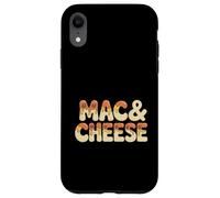 Carcasa para iPhone XR Mac & Cheese Cheesy Goteo Retro Estilo De Dibujos Animados