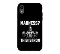 Carcasa para iPhone XR Madness This Is Iron Espartano Fitness Fuerza Gym Pesas