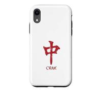Carcasa para iPhone XR Mahjong Lovers Crak Red Dragon Símbolo Azulejos Puntos Bam Kung