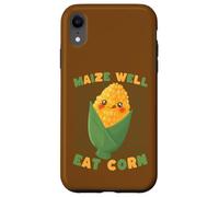 Carcasa para iPhone XR Maíz Bien Comer Maíz Lindo Kawaii Pun Food