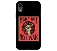 Carcasa para iPhone XR Make Art Not War Peaceful Artist Peace Pintor Hippie