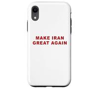 Carcasa para iPhone XR Make Iran Great Again - Minimal Text White & Red