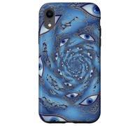 Carcasa para iPhone XR Mal de Ojo Espiral Protección mística Espiritual Boho Ojos