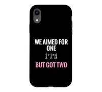 Carcasa para iPhone XR Mamá Gemela Que apuntamos a una Pero Tenemos Dos Baby Shower