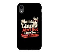 Carcasa para iPhone XR Mamá Llama No Hay Tiempo para el Drama Broma Llama Humor