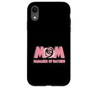 Carcasa para iPhone XR MAMÁ - Manager of Mayhem - Funny Mom and Mother
