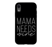 Carcasa para iPhone XR Mamá Necesita Vino Divertido mamá Adulto Bebida día de la Madre